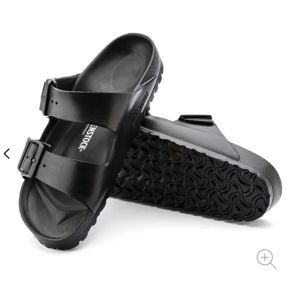 Birkenstock Arizona Essentials Eva Sandals.~ Black